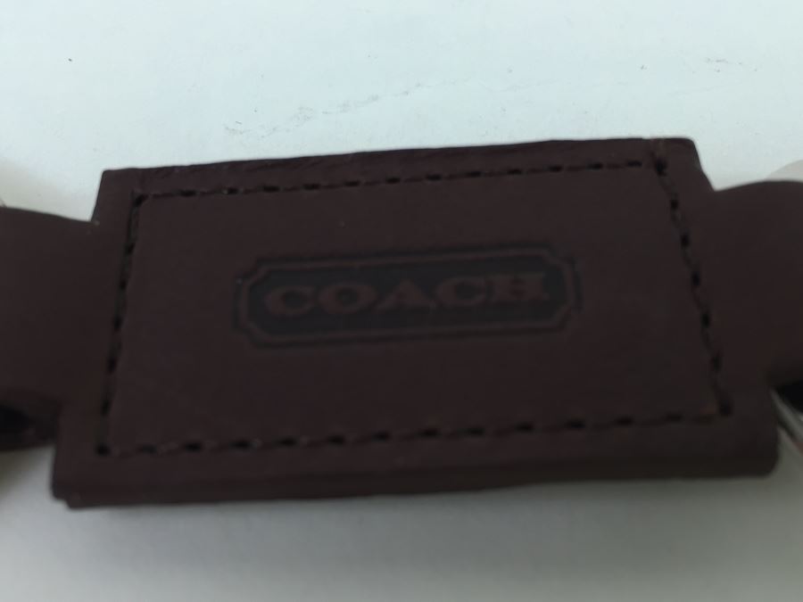 COACH Leather Keychain [Photo 4]