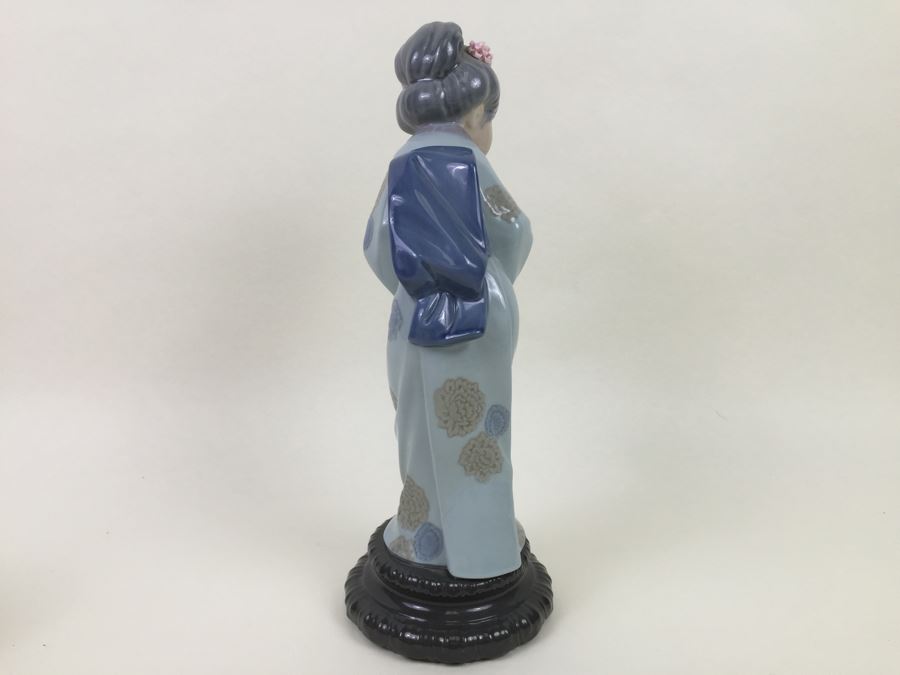 Rare Lladro Japanese Geisha Sayonara (4989) Figurine [Photo 10]