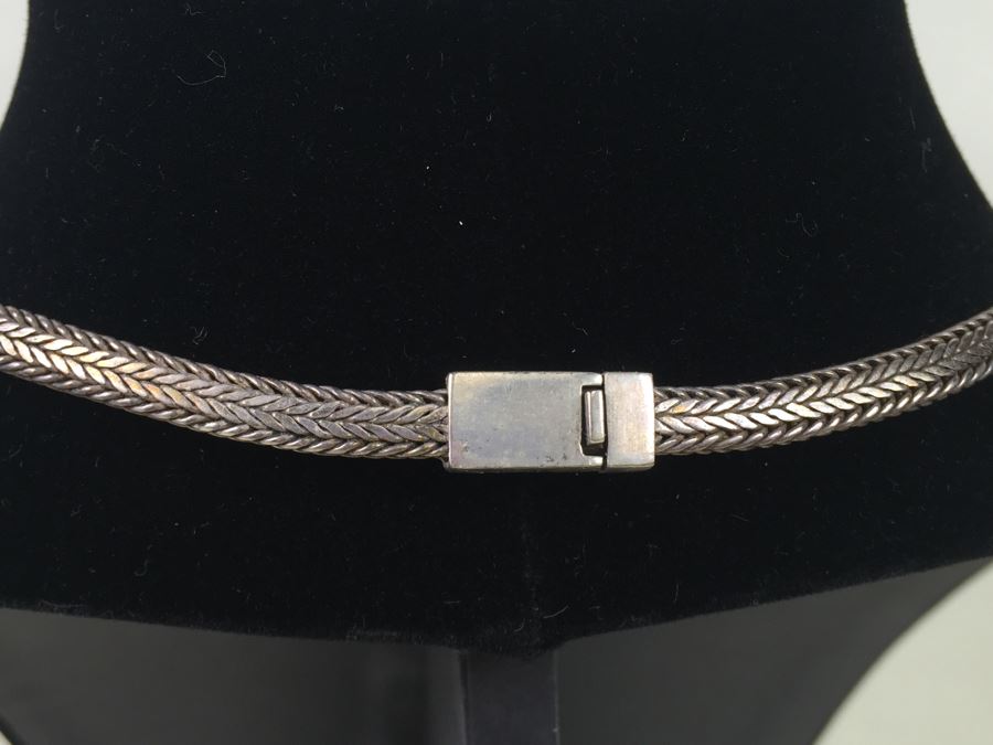 Stunning Heavy Sterling Silver Chain Necklace 66.8g [Photo 7]