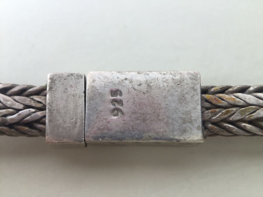 Stunning Heavy Sterling Silver Chain Necklace 66.8g [Photo 21]