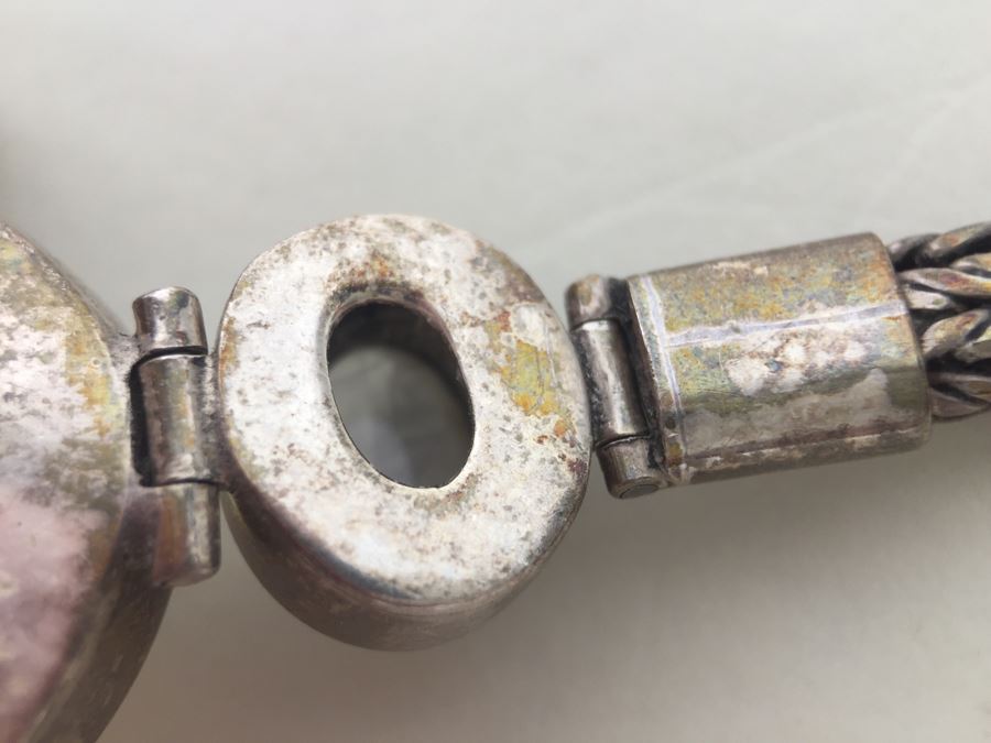 Stunning Heavy Sterling Silver Chain Necklace 66.8g [Photo 17]