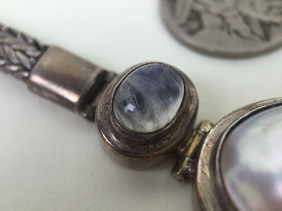 Stunning Heavy Sterling Silver Chain Necklace 66.8g [Photo 4]