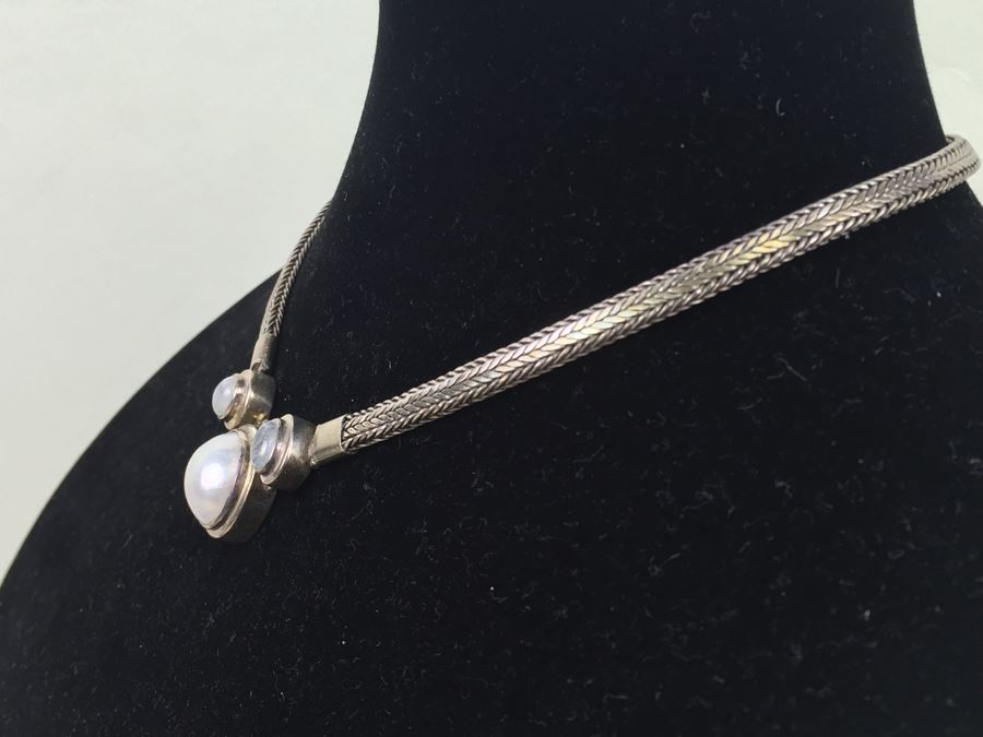 Stunning Heavy Sterling Silver Chain Necklace 66.8g