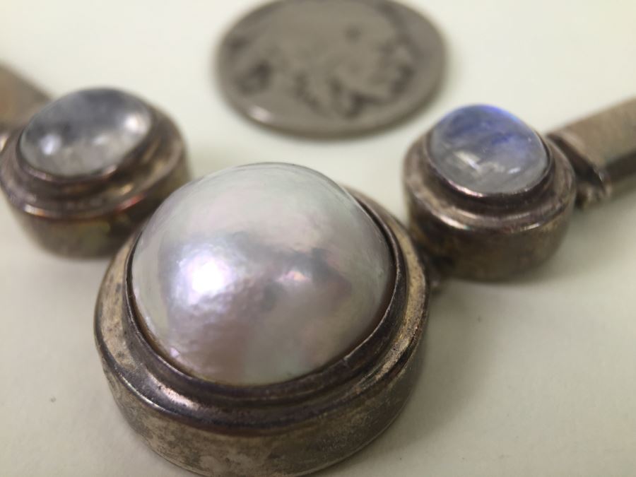 Stunning Heavy Sterling Silver Chain Necklace 66.8g [Photo 15]