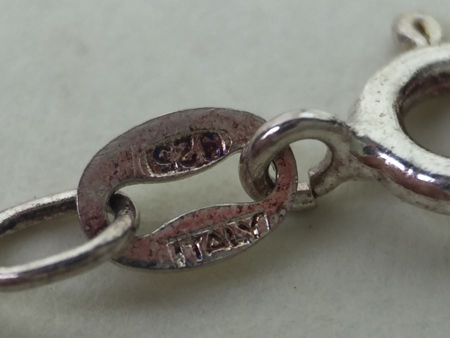 Vintage Navajo Ella Peter Sterling Silver Pendant With Sterling Silver Chain [Photo 13]