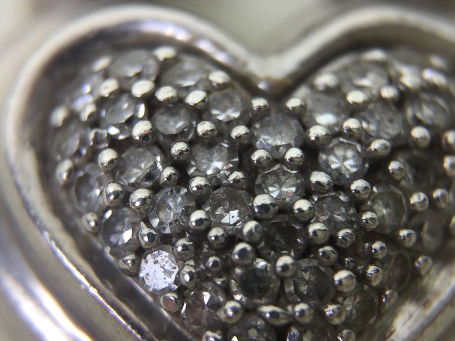 Chunky Sterling Silver Chain With Heart Pendant 45.5g Signed SJ [Photo 16]