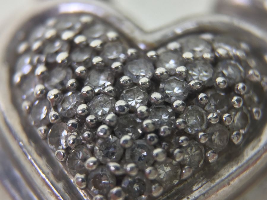 Chunky Sterling Silver Chain With Heart Pendant 45.5g Signed SJ [Photo 3]