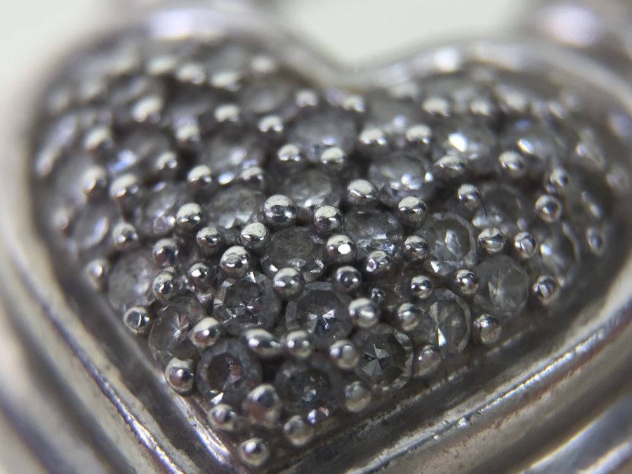 Chunky Sterling Silver Chain With Heart Pendant 45.5g Signed SJ [Photo 19]