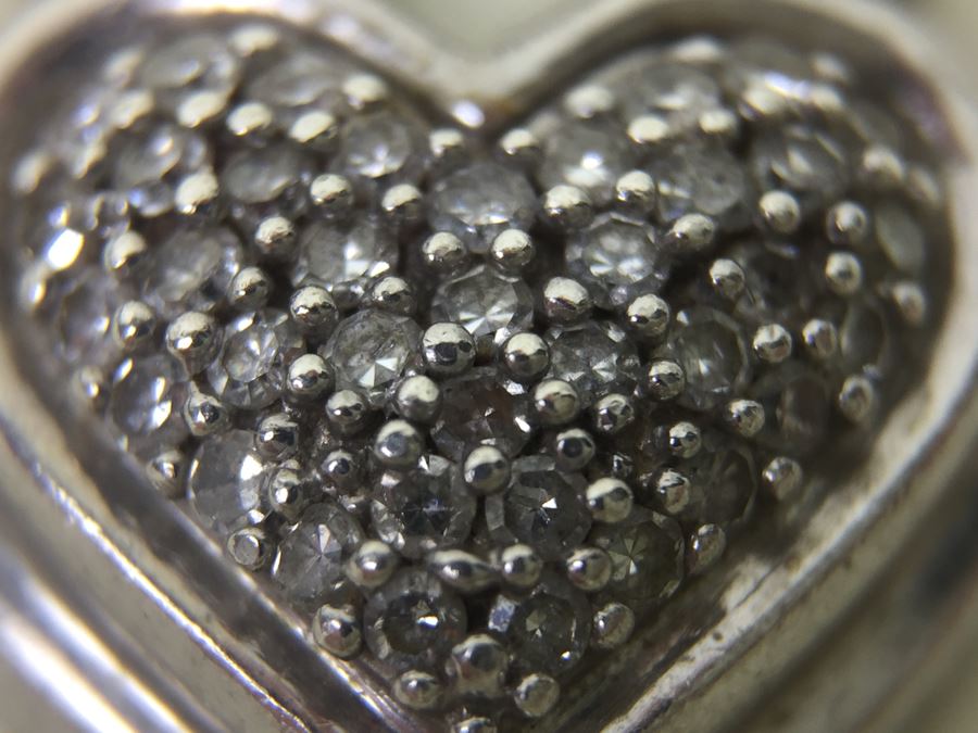 Chunky Sterling Silver Chain With Heart Pendant 45.5g Signed SJ [Photo 15]