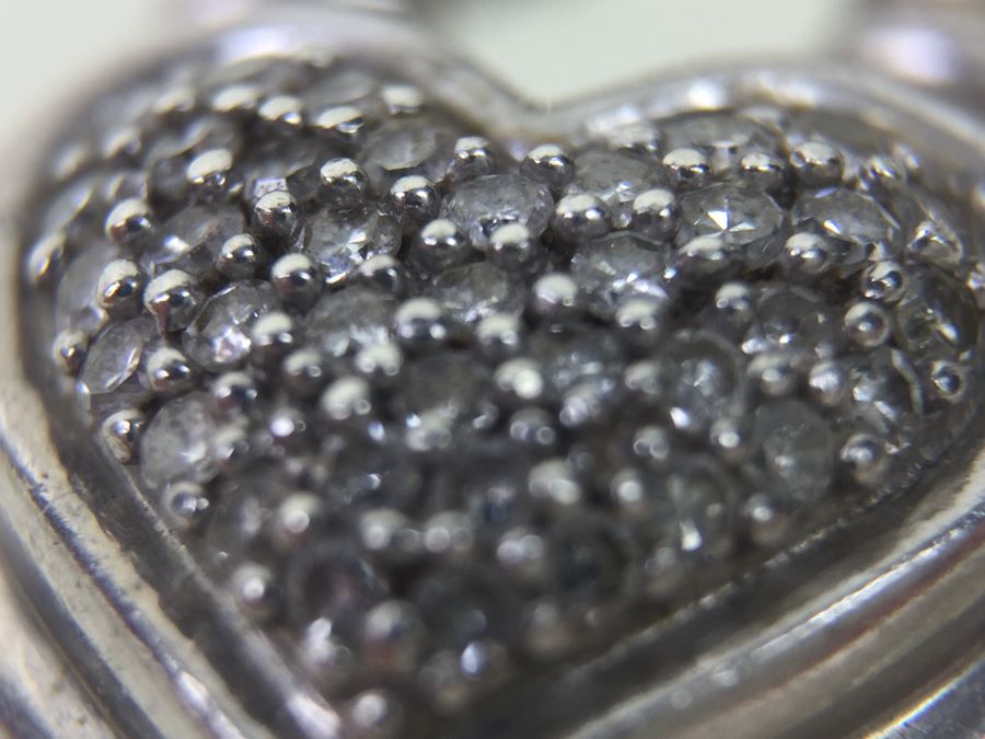 Chunky Sterling Silver Chain With Heart Pendant 45.5g Signed SJ [Photo 20]