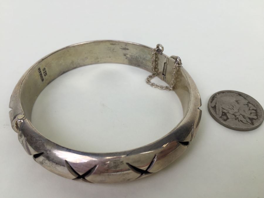 Sterling Silver Mexican Bracelet 33.8g [Photo 4]