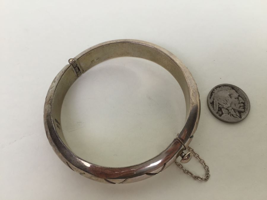 Sterling Silver Mexican Bracelet 33.8g [Photo 9]