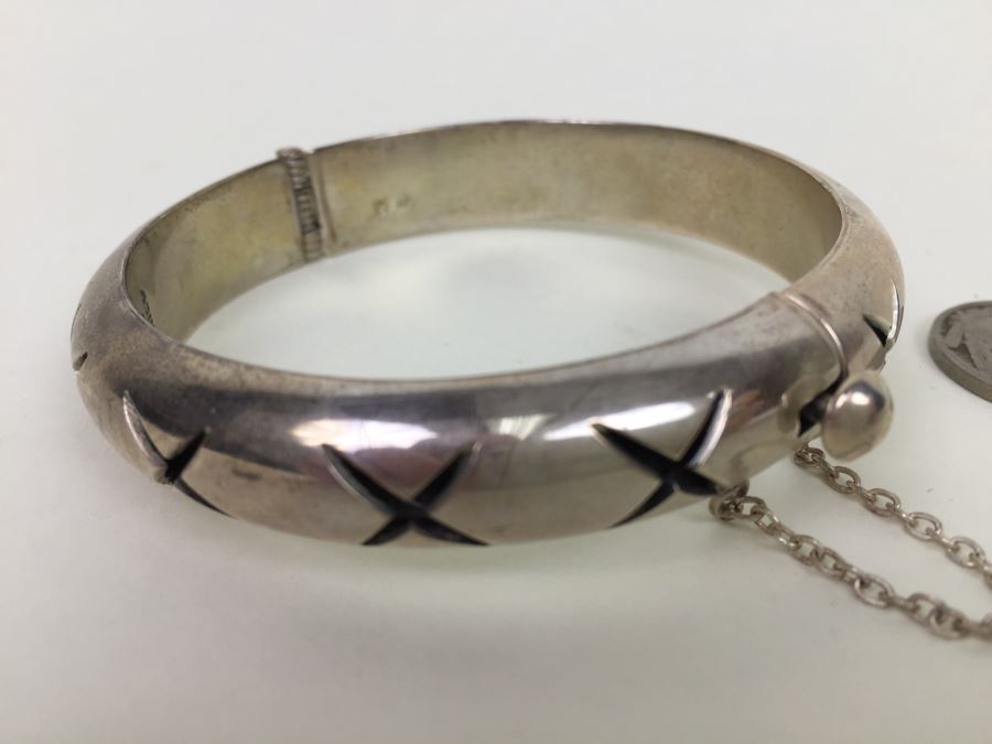 Sterling Silver Mexican Bracelet 33.8g [Photo 15]