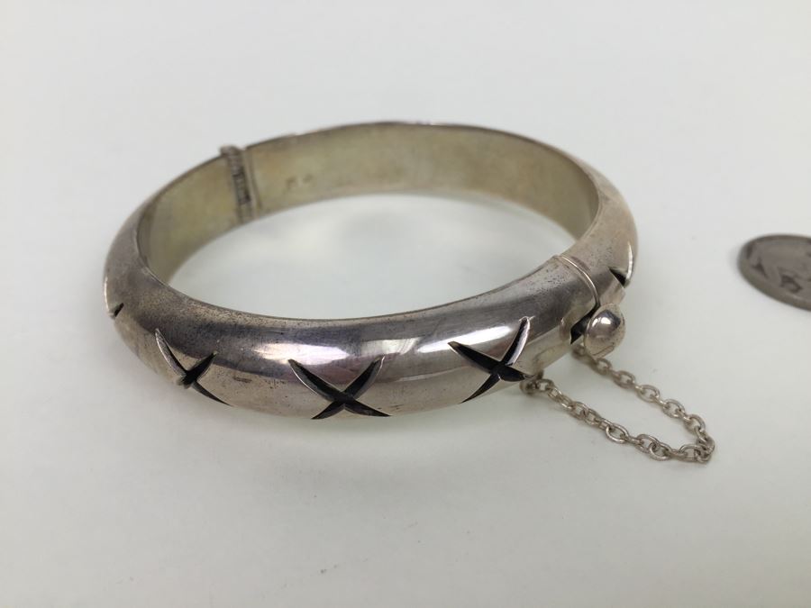 Sterling Silver Mexican Bracelet 33.8g [Photo 14]