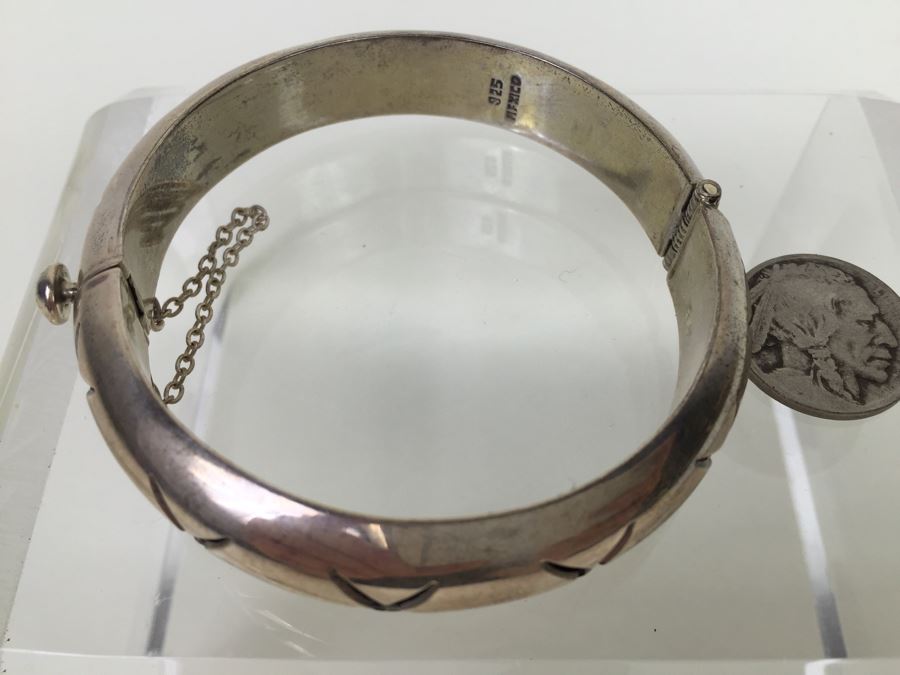 Sterling Silver Mexican Bracelet 33.8g [Photo 3]