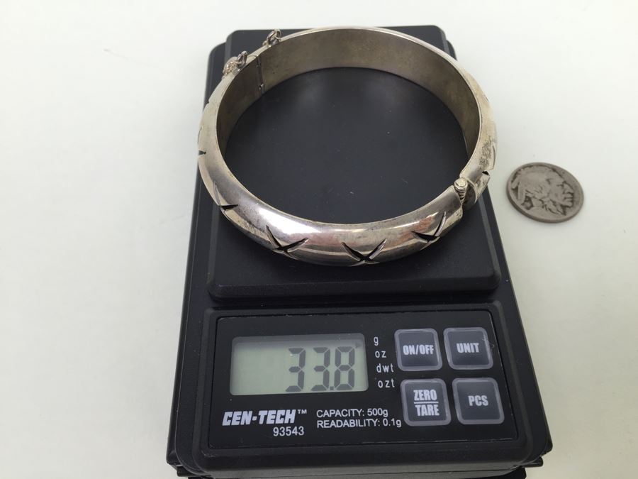 Sterling Silver Mexican Bracelet 33.8g [Photo 5]