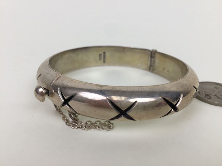 Sterling Silver Mexican Bracelet 33.8g