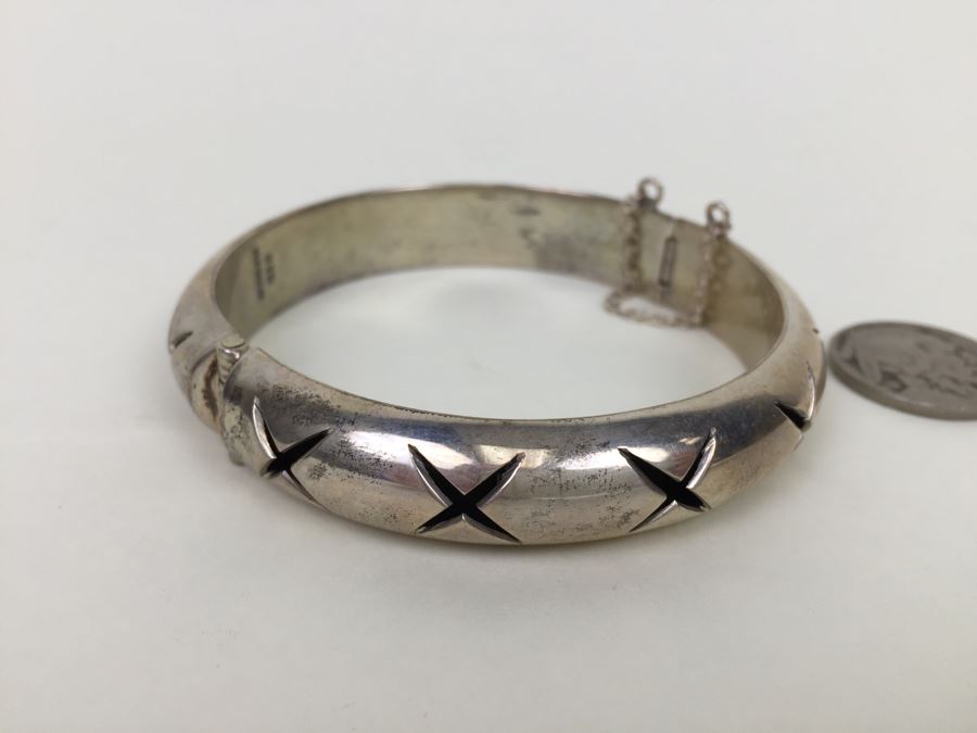 Sterling Silver Mexican Bracelet 33.8g [Photo 11]