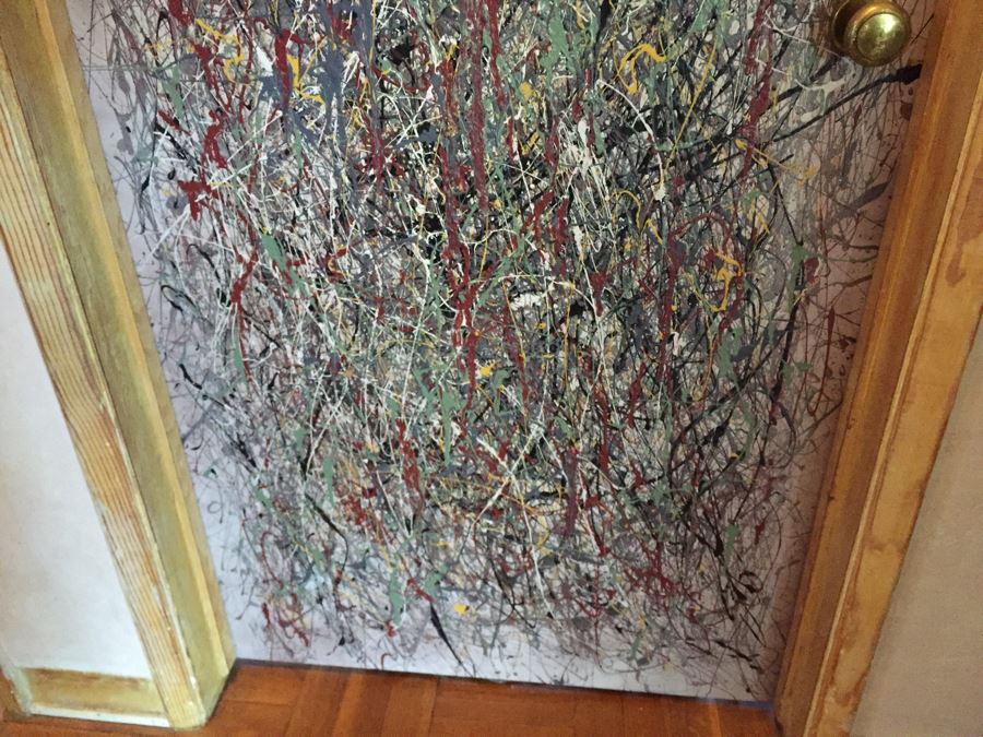 One Of A Kind Karen Dugan Painted Door Drip Paint In Style Of Jackson Pollock [Photo 17]