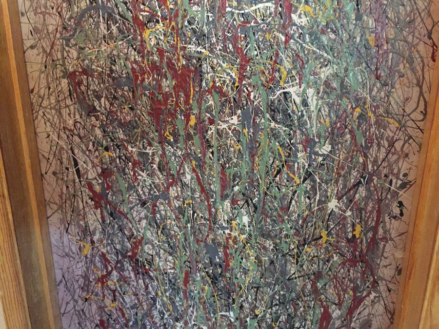 One Of A Kind Karen Dugan Painted Door Drip Paint In Style Of Jackson Pollock [Photo 16]