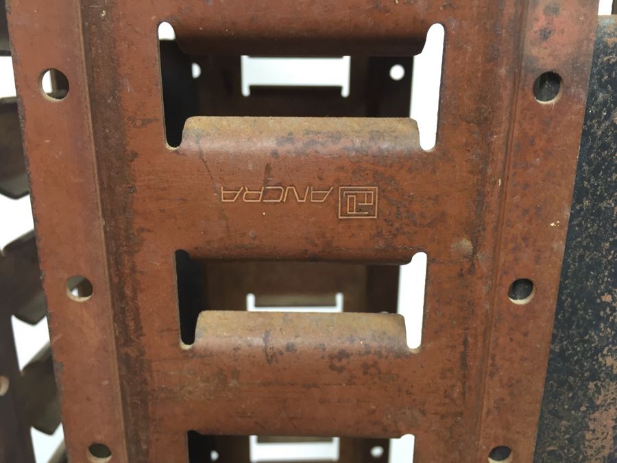 Custom Industrial Metal Sculpture Pedestal Side Table By Karen Dugan Hand Signed [Photo 6]