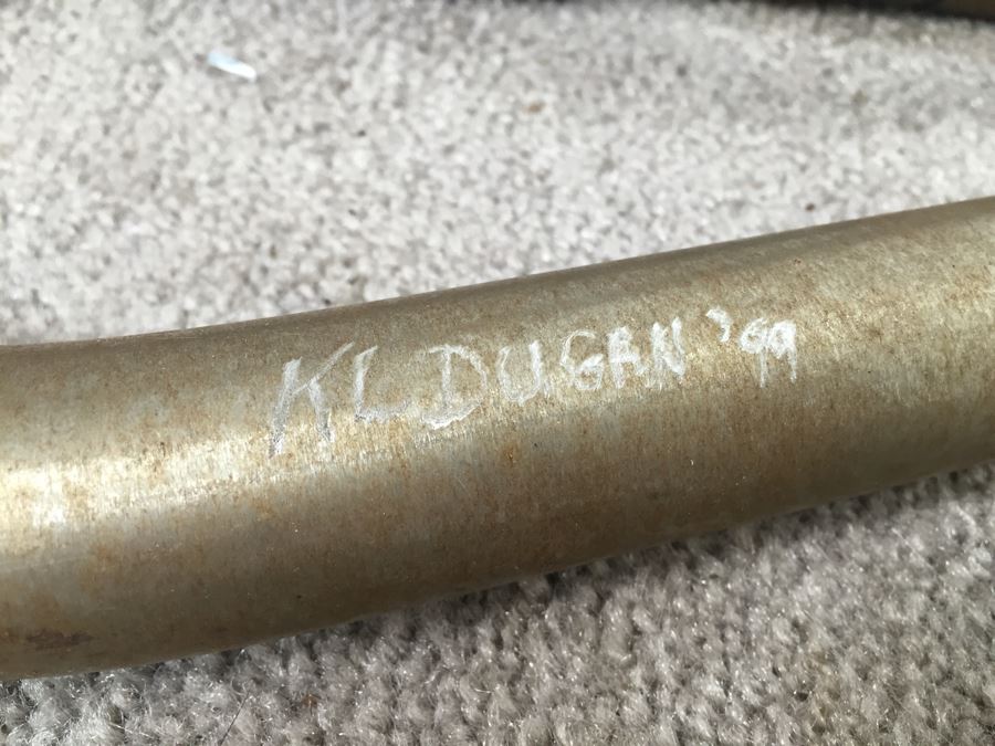 SET Of 4 Custom Industrial Metal Sculpture Plant Stands By Karen Dugan Hand Signed [Photo 2]