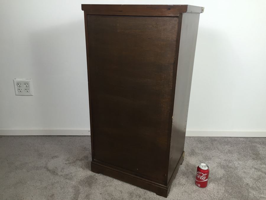 Vintage Korean Silverware Chest Cabinet With Lock And Key [Photo 11]