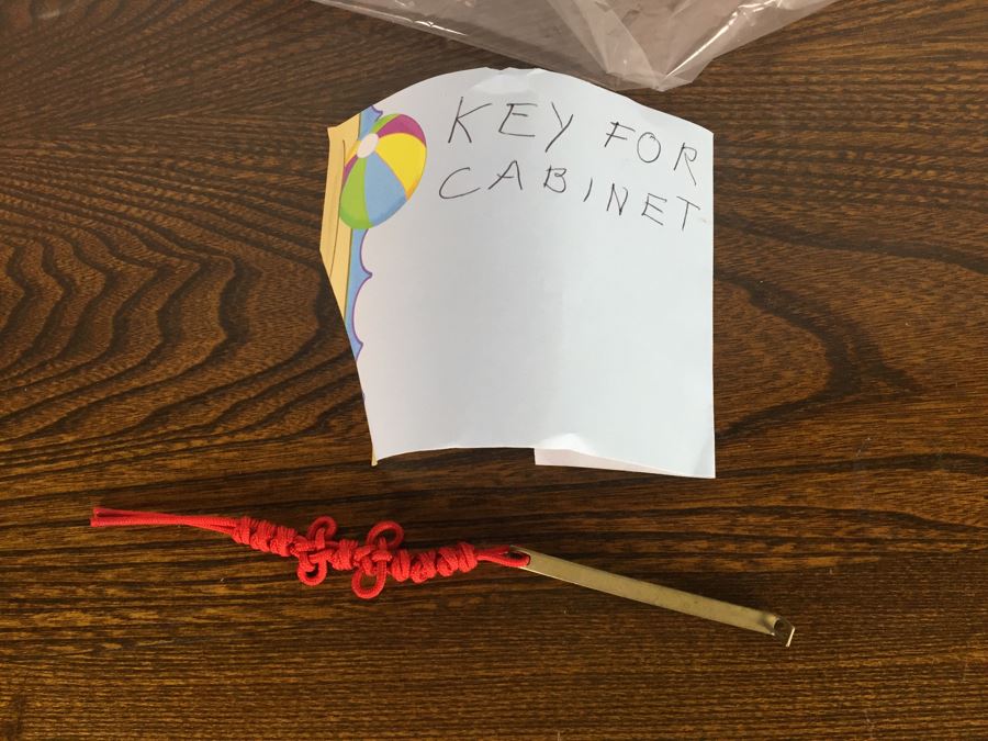 Vintage Korean Silverware Chest Cabinet With Lock And Key [Photo 7]