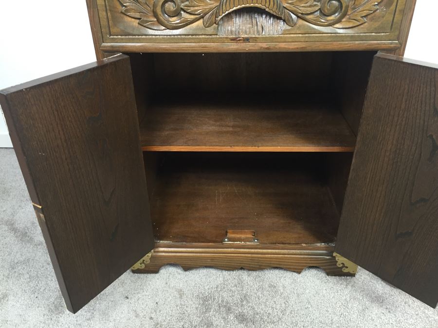 Vintage Korean Silverware Chest Cabinet With Lock And Key [Photo 9]