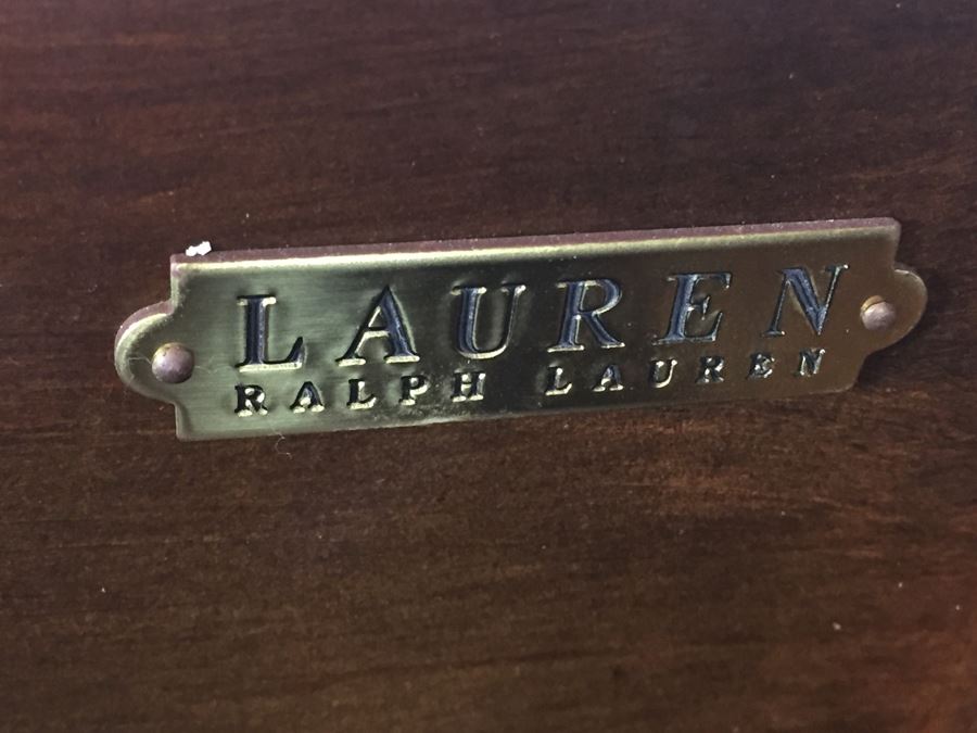 Pair Of Ralph Lauren Hollywood Regency Side Tables With Drawer Bamboo Motif [Photo 3]