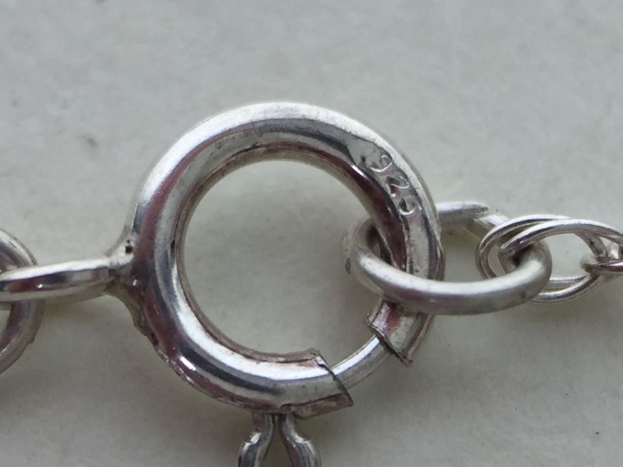 Sterling Silver And Black Onyx Necklace 6.4g Signed RB Sterling - *JUST ADDED* [Photo 11]