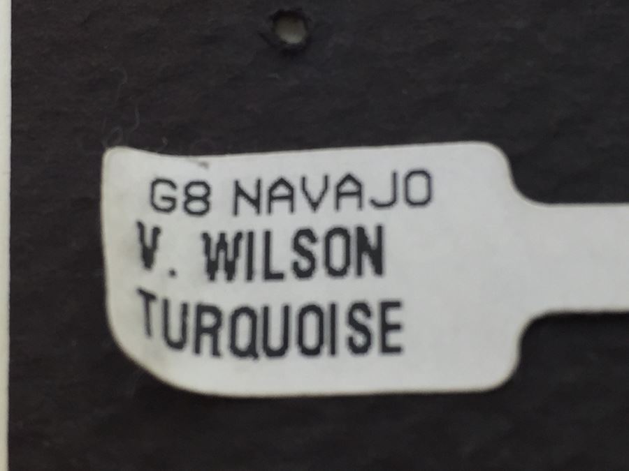 Sterling Silver V. Wilson Turquoise Navajo Earrings 4.1g *JUST ADDED* [Photo 3]
