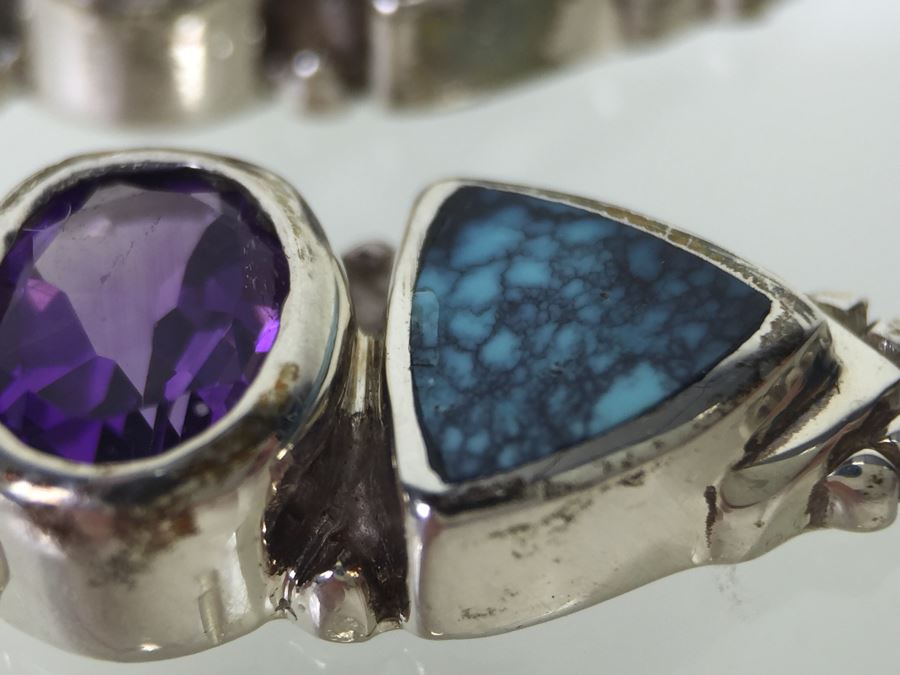 Navajo Sterling Silver Earrings OPL/CHT/SUG 9.6g *JUST ADDED* [Photo 15]