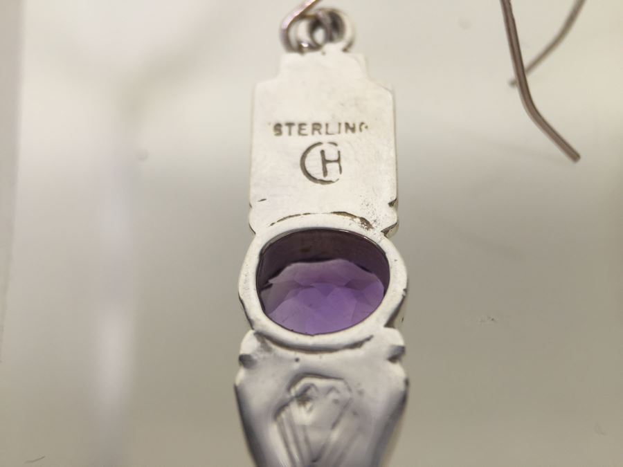 Navajo Sterling Silver Earrings OPL/CHT/SUG 9.6g *JUST ADDED* [Photo 8]