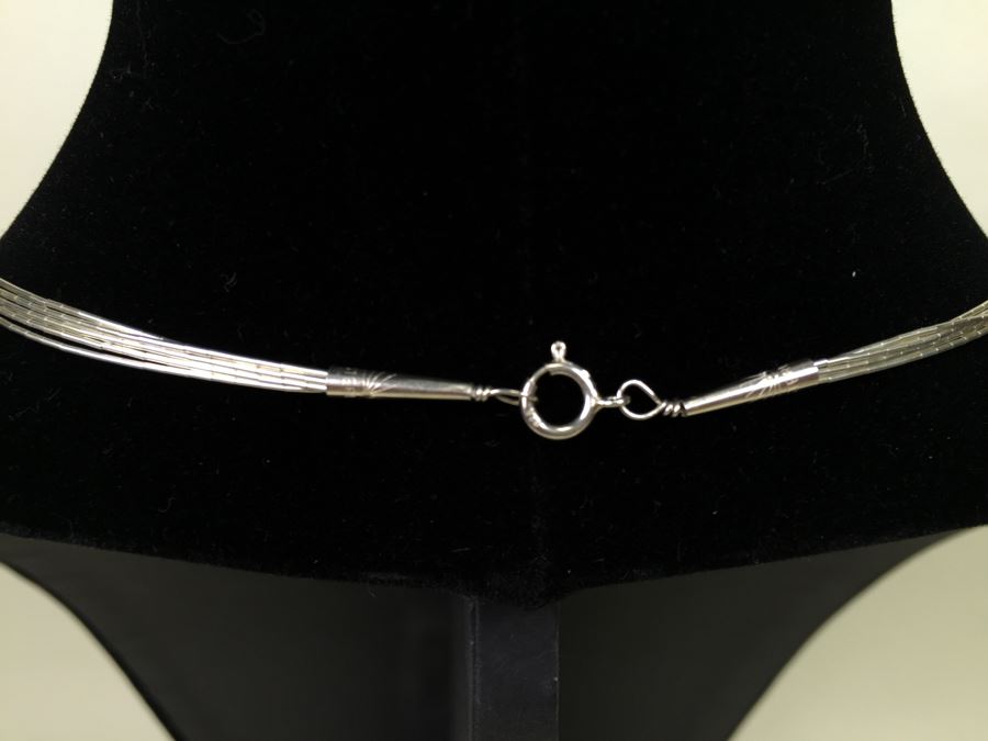 Navajo Sterling Silver Necklace OPL/CHT/SUG 14g *JUST ADDED* [Photo 6]