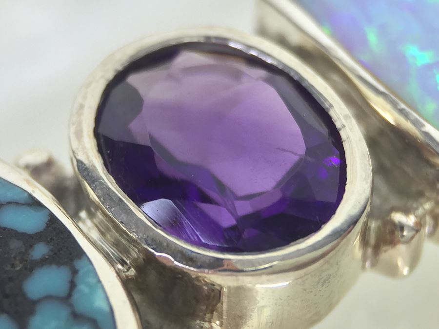 Navajo Sterling Silver Necklace OPL/CHT/SUG 14g *JUST ADDED* [Photo 17]