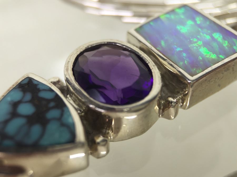 Navajo Sterling Silver Necklace OPL/CHT/SUG 14g *JUST ADDED* [Photo 16]