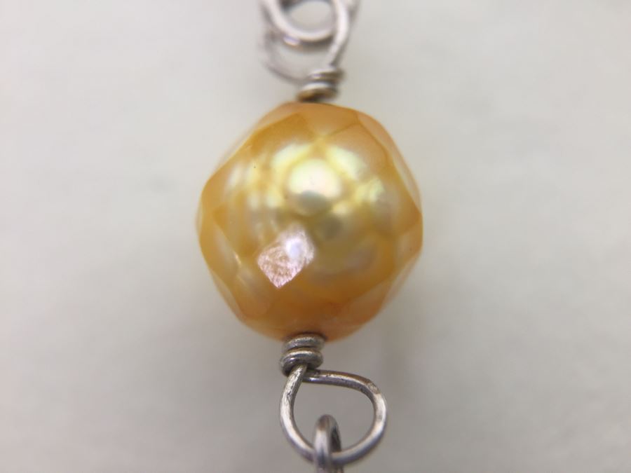 Sterling Silver Brown Tiger Eye Necklace With 2 Pairs Of Tiger Eye Earrings 84.0g *JUST ADDED* [Photo 19]