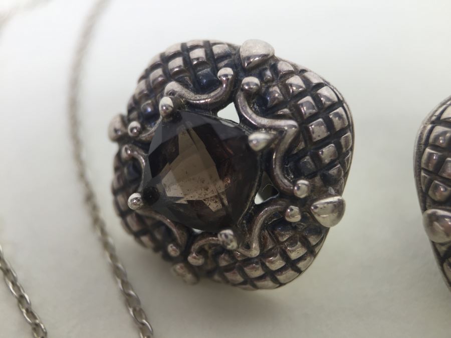 Sterling Silver Pendant Chain With Matching Earrings 12.9g Italian 925 Chain / China Pendant And Earrings *JUST ADDED* [Photo 10]