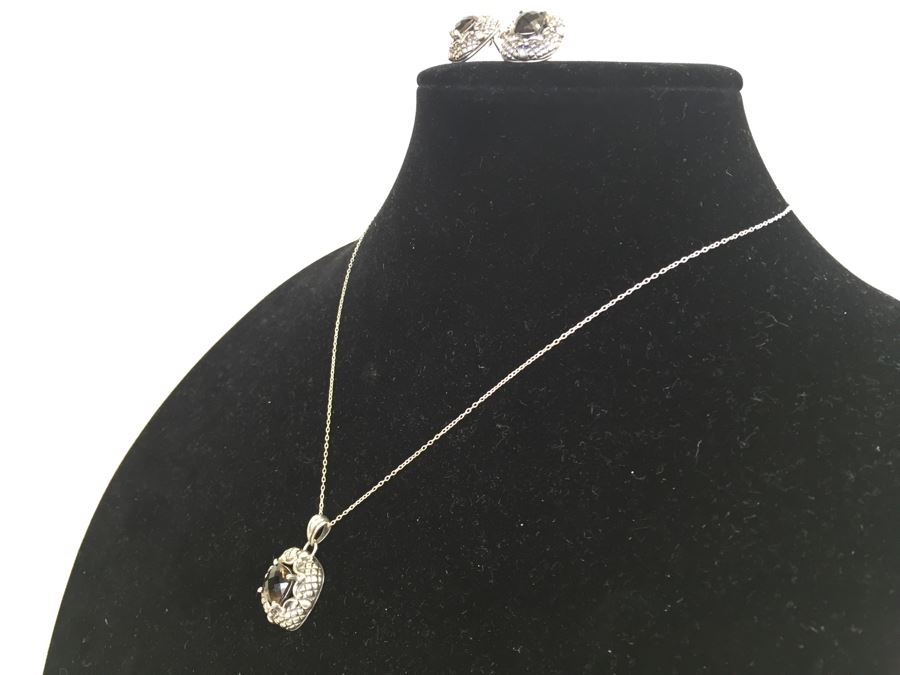 Sterling Silver Pendant Chain With Matching Earrings 12.9g Italian 925 Chain / China Pendant And Earrings *JUST ADDED* [Photo 4]