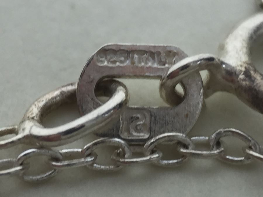 Sterling Silver Pendant Chain With Matching Earrings 12.9g Italian 925 Chain / China Pendant And Earrings *JUST ADDED* [Photo 16]