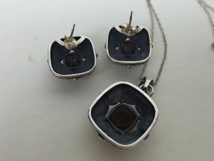 Sterling Silver Pendant Chain With Matching Earrings 12.9g Italian 925 Chain / China Pendant And Earrings *JUST ADDED* [Photo 15]