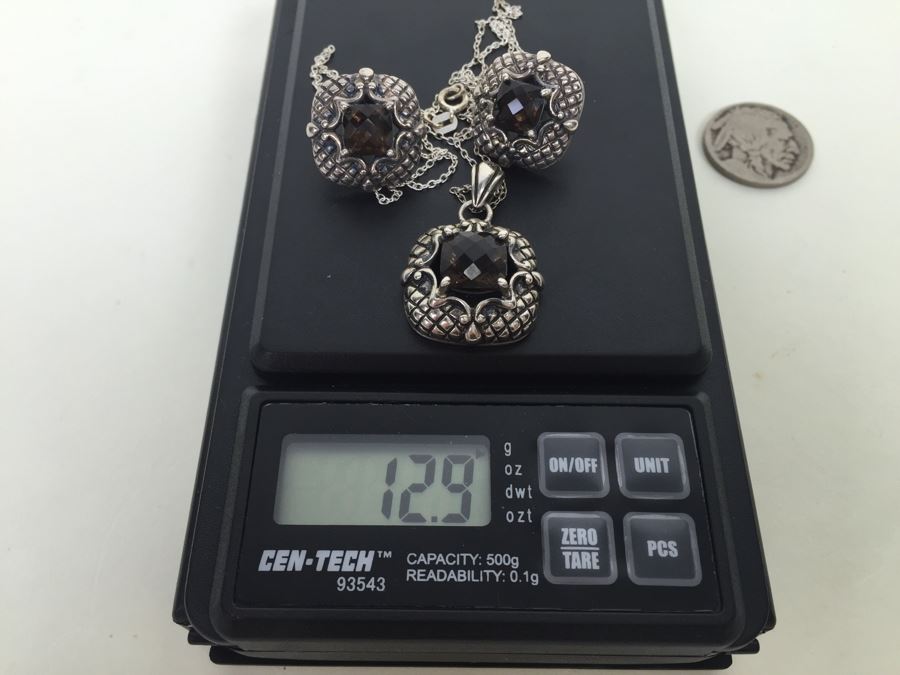 Sterling Silver Pendant Chain With Matching Earrings 12.9g Italian 925 Chain / China Pendant And Earrings *JUST ADDED* [Photo 17]