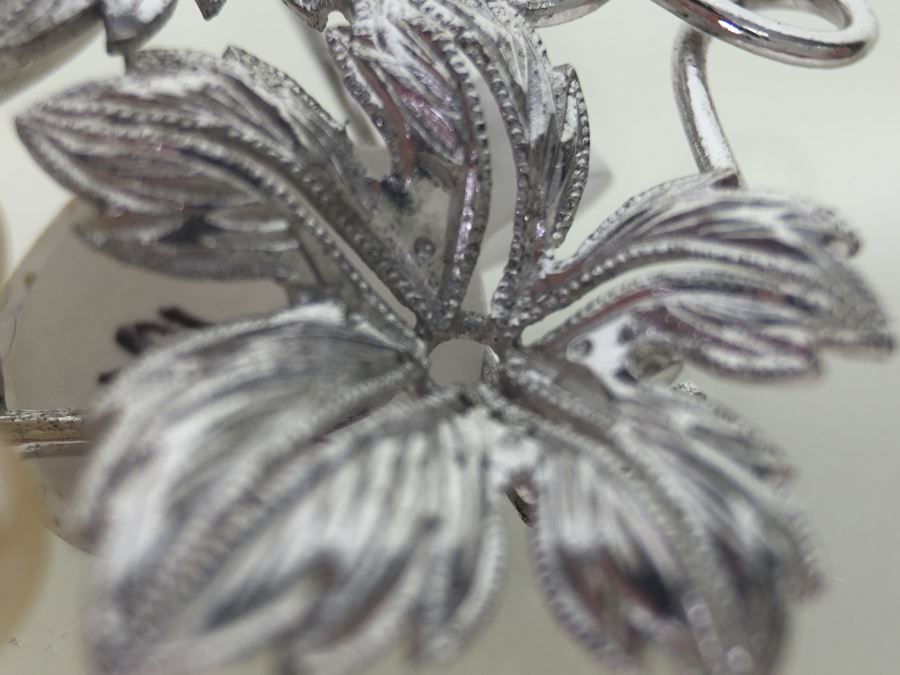 Sterling Silver Pearl Grape Cluster Brooch Pin 8.8g *JUST ADDED* [Photo 10]