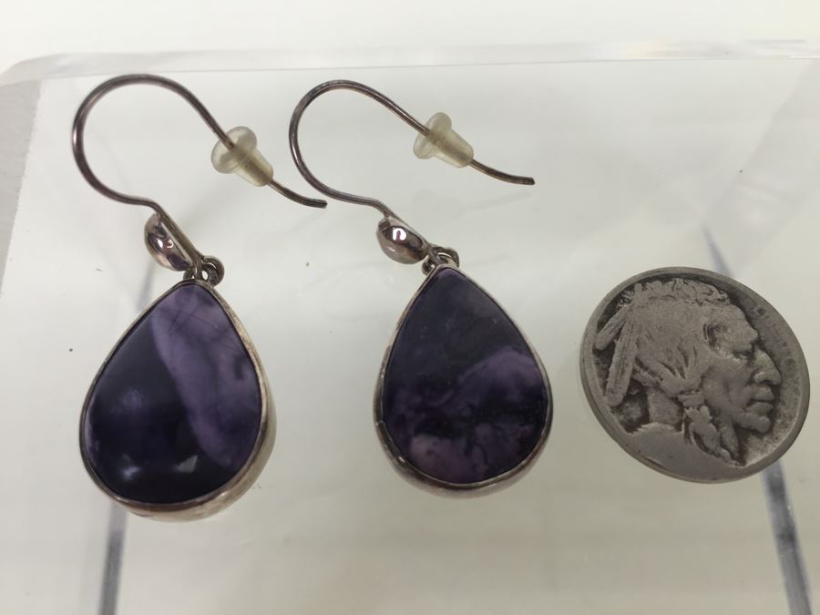 Sterling Silver Stone Pendant Earrings 9.5g 925 Signed Starborn *JUST ADDED* [Photo 4]