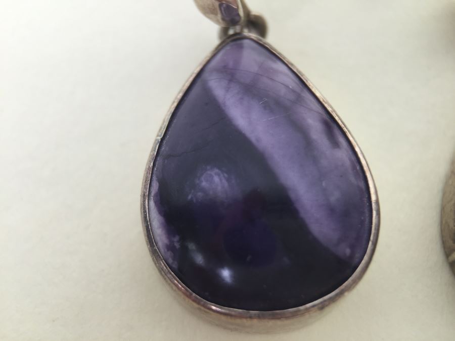 Sterling Silver Stone Pendant Earrings 9.5g 925 Signed Starborn *JUST ADDED* [Photo 7]