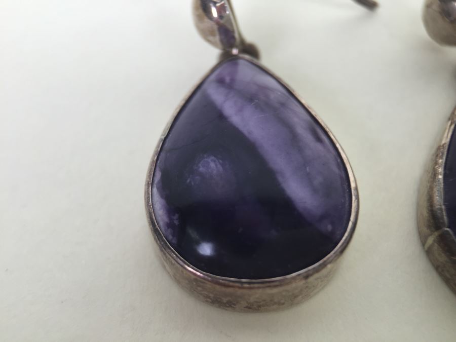 Sterling Silver Stone Pendant Earrings 9.5g 925 Signed Starborn *JUST ADDED* [Photo 6]