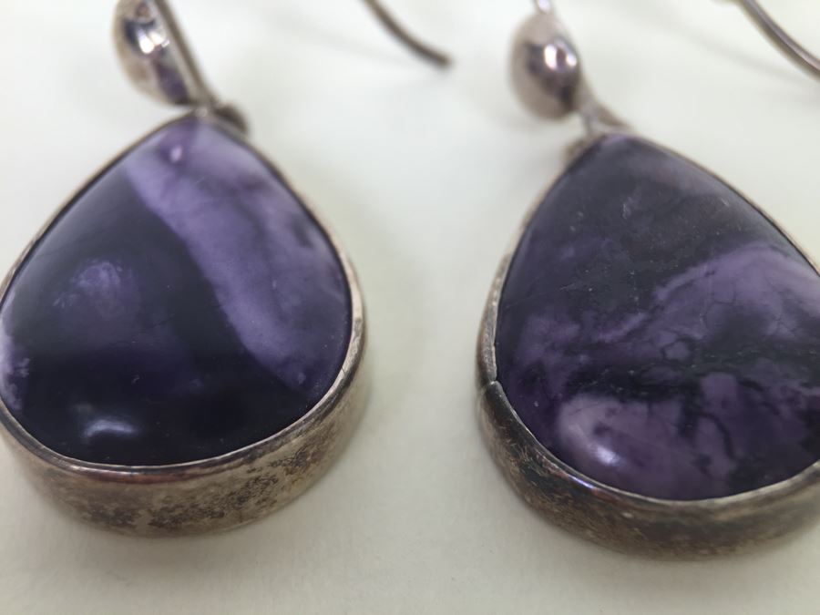 Sterling Silver Stone Pendant Earrings 9.5g 925 Signed Starborn *JUST ADDED* [Photo 8]