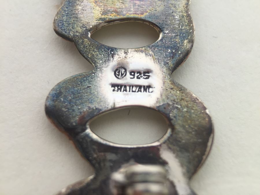 Sterling Silver XXXOOO Brooch Pin Thailand 5.5g *JUST ADDED* [Photo 3]