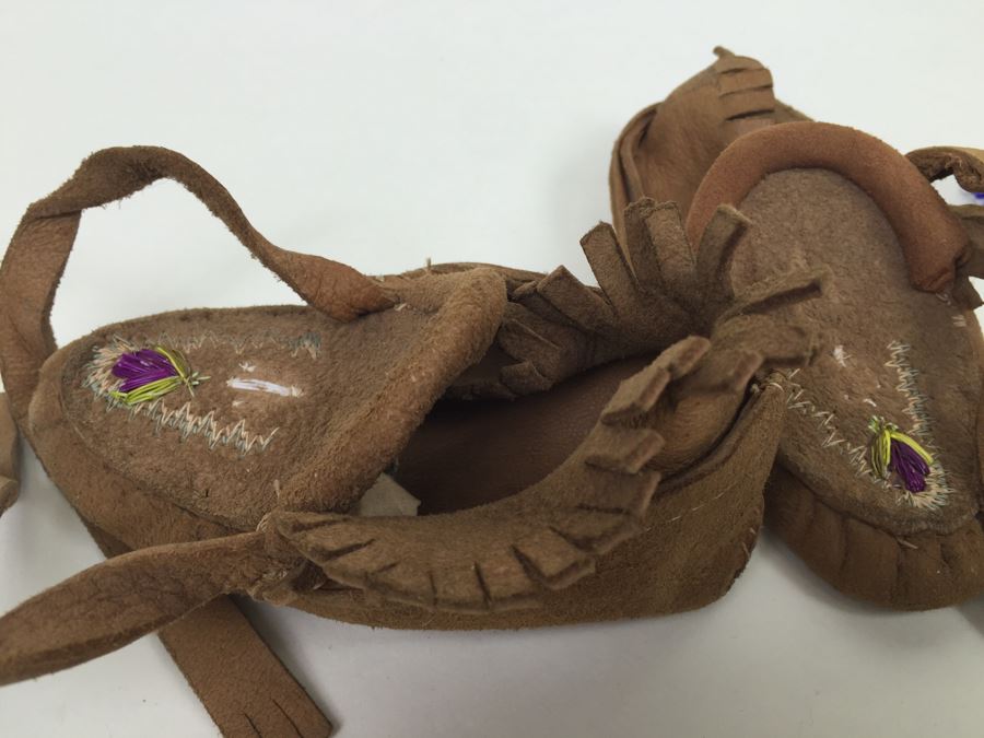 Vintage Child's Leather Moccasins And Beaded Doll *JUST ADDED* [Photo 10]